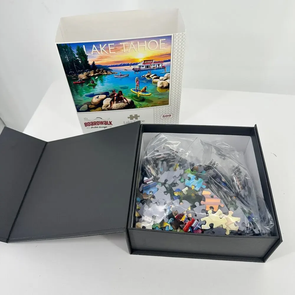 Boardwalk Lake Tahoe California 500 Piece Jigsaw Puzzle Collectible